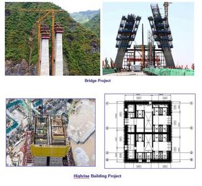 Red Yellow Auto Climbing Formwork System 2.5*6m Anti Erosion