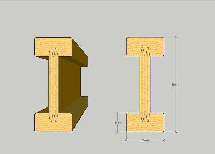 Waterproof Painting H20 Formwork Beams Construction Material With Long Lifetime