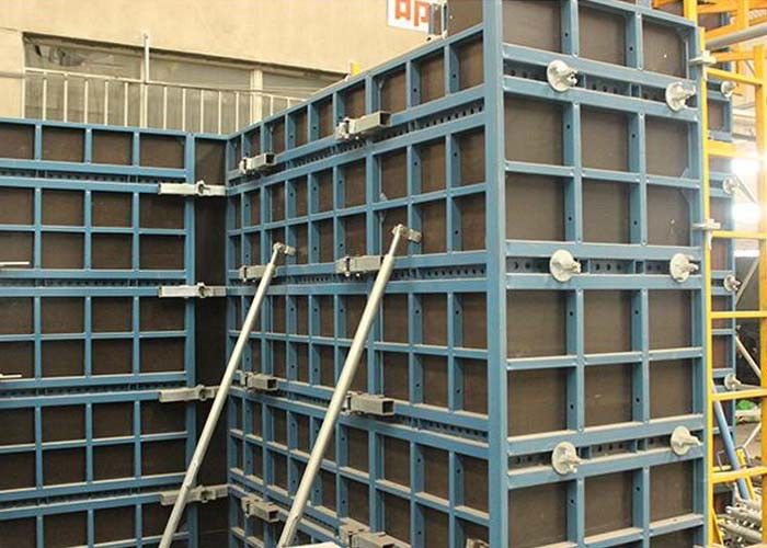Concrete Wall Steel Frame Formwork Highly Efficient With Low Labour Cost