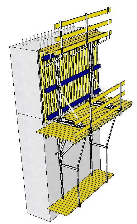 Forpro Climbing Formwork System Main Platform 2.4 Wide For Safe Operation