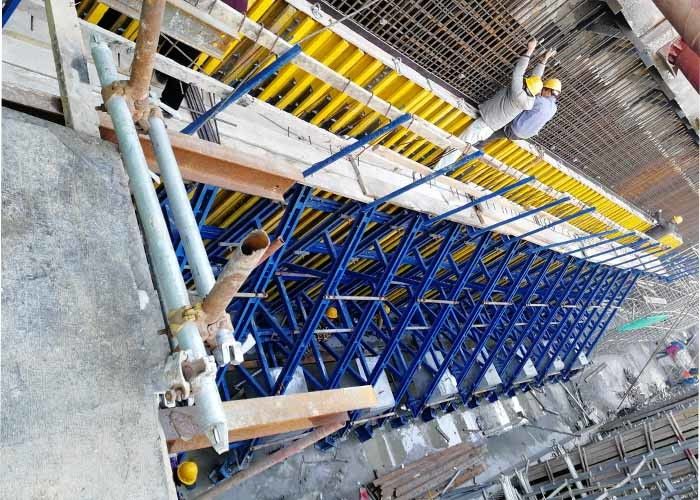 Heavy Duty Single Sided Wall Formwork Adjustable Pouring Height For Metro Station